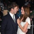 Sam Claflin et sa femme Laura Haddock lors du tapis rouge du film "Their Finest" pendant le 60e BFI, le Festival du Film de Londres, le 13 octobre 2016.