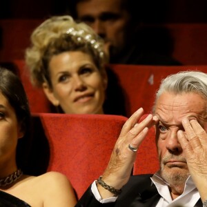 Alain Delon et sa fille Anouchka - Remise de la Palme d'Honneur à Alain Delon lors du 72e Festival International du Film de Cannes. Le 19 mai 2019.