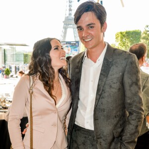 Exclusif - Alain-Fabien Delon et sa compagne Capucine Anav - Longines Paris Eiffel Jumping au Champ de Mars à Paris, France, le 5 juillet 2019. © Veeren Ramsamy/Bestimage