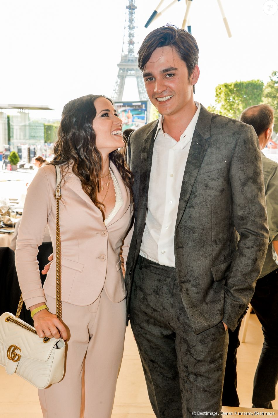 Exclusif - Alain-Fabien Delon et sa compagne Capucine Anav - Longines