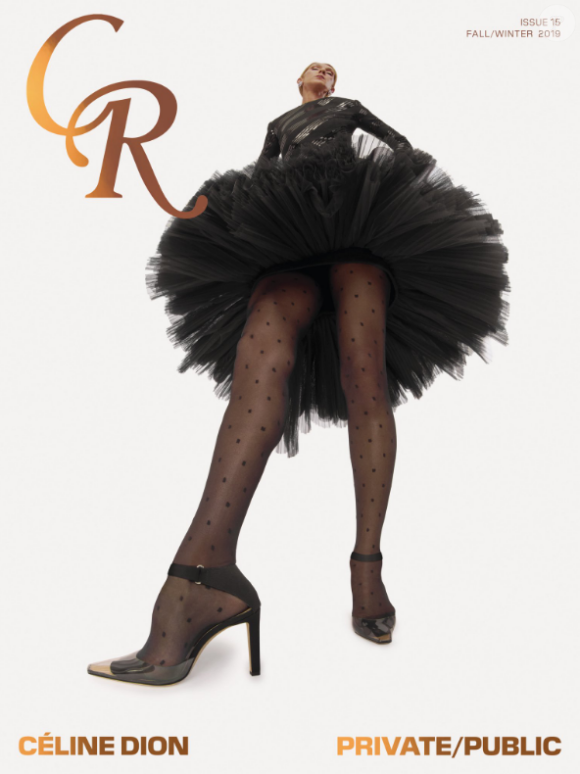 Céline Dion pose en couverture de CR magazine, édition automne/hiver 2019. Disponible le 5 septembre 2019.