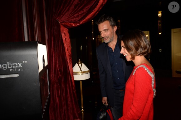 Alessandra Sublet et son ancien mari Clément Miserez - Soirée d'inauguration de l'Hôtel Fouquet's Barrière à Paris le 14 septembre 2017. © Rachid Bellak/Bestimage