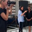 Meghan Markle joue les stylistes pour l'association Smart Works. Les coulisses de sa collection capsule de bienfaisance dévoilés sur Instagram, le 22 août 2019.