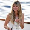 Arrivée en bateau à la réception à la veille du mariage d'Heidi Klum et Tom Kaulitz au restaurant Riccio à Capri, le 2 août 2019.