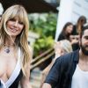 Heidi Klum et son fiancé Tom Kaulitz quittent à la soirée de lancement du parfum "7 lovers" de C.Roitfeld à l'hôtel Peninsula de Paris le 2 juillet 2019.