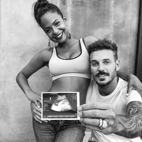 M. Pokora et Christina Milian sur Instagram (juillet 2019).