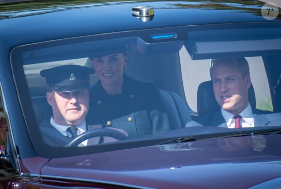 Le prince William, duc de Cambridge, Catherine Kate Middleton - Les membres de la famille royale se rendent à la messe à Ballater le 25 août 2019.