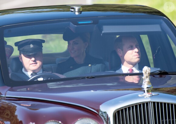 Le prince William, duc de Cambridge, Catherine Kate Middleton - Les membres de la famille royale se rendent à la messe à Ballater le 25 août 2019.