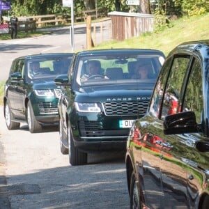 Le prince William, duc de Cambridge, Catherine Kate Middleton - Les membres de la famille royale se rendent à la messe à Ballater le 25 août 2019.