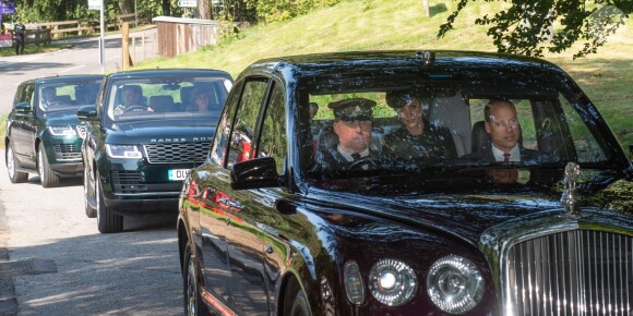 Le prince William, duc de Cambridge, Catherine Kate Middleton - Les membres de la famille royale se rendent à la messe à Ballater le 25 août 2019.