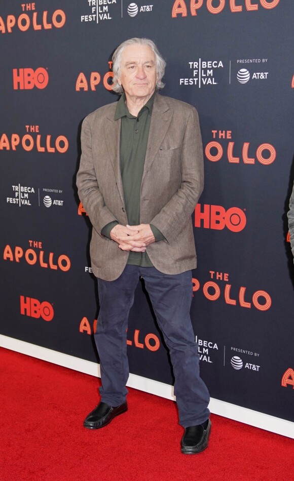 Robert De Niro à la première de "The Apollo" lors du Festival du Film de Tribeca 2019 à New York, le 24 avril 2019.