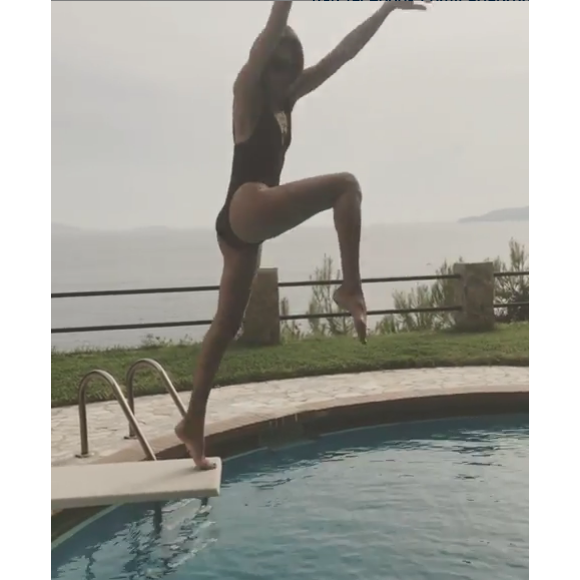 Carla Bruni en vacances, sur Instagram le 27 août 2019.