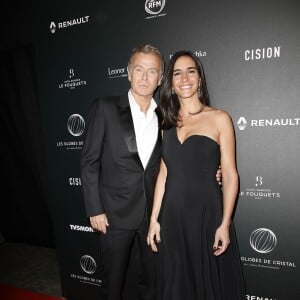 Franck Dubosc et sa femme Danièle arrivent à la 14ème cérémonie des Globes de Cristal, à la salle Wagram à Paris, le 4 février 2019. © Marc Ausset-Lacroix/Bestimage