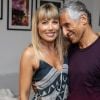 Exclusif - Melanie Page, Nagui dans les loge à la fin de la représentation (exclu) - Personnalités lors de la représentation de la pièce "Le temps qui reste" lors du Festival de Ramatuelle. Le 2 août 2019 © Cyril Bruneau / Festival de Ramatuelle / Bestimage
