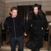 Dave Gardner et sa compagne Liv Tyler - People à la sortie de l'anniversaire de K.Moss à l'hôtel Dorchester à Londres. Le 16 janvier 2019