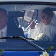 Les mariés Ellie Goulding et Caspar Jopling à la sortie de la cathédrale d'York, le 31 août 2019