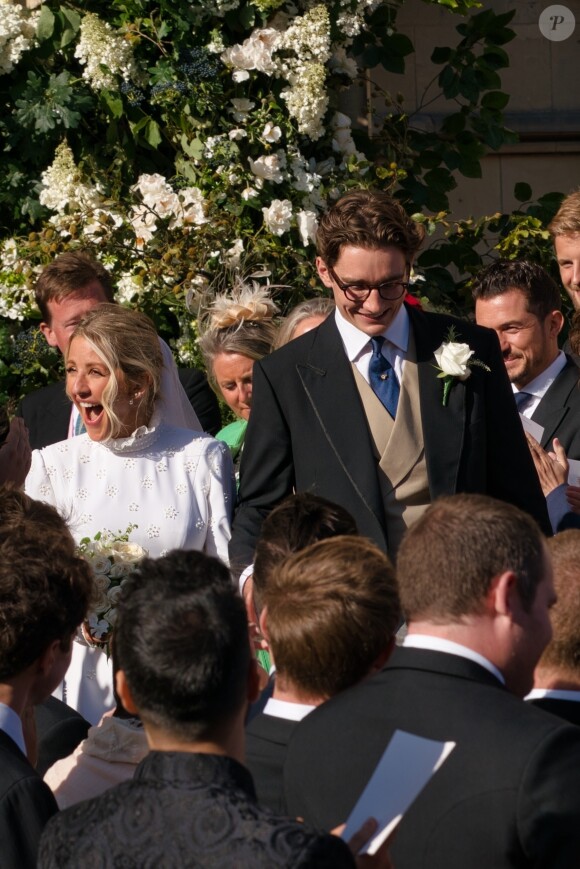 Ellie Goulding et son mari Caspar Jopling, Orlando Bloom - Mariage de Ellie Goulding et Caspar Jopling en la cathédrale d'York, le 31 août 2019