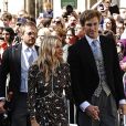 Sienna Miller et son compagnon Lucas Zwirner - Les invités arrivent au mariage de E. Goulding et C. Jopling en la cathédrale d'York, le 31 août 2019