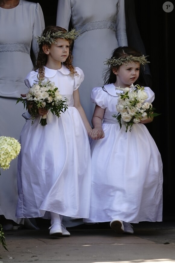 Les demoiselles d'honneur - Les invités arrivent au mariage de E. Goulding et C. Jopling en la cathédrale d'York, le 31 août 2019