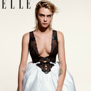 Cara Delevingne en couverture de "Elle UK"- Septembre 2019.