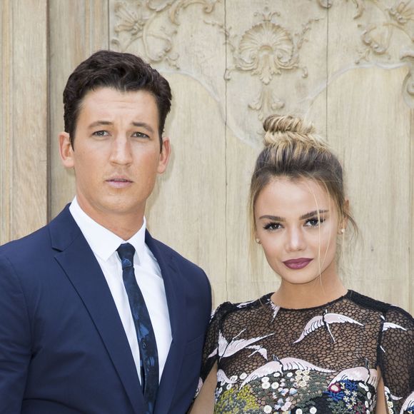 Miles Teller et sa compagne Keleigh Sperry - People au défilé de mode "Valentino", collection prêt-à-porter Printemps-Eté 2017 à Paris, le 2 octobre 2016. © Olivier Borde/Bestimage