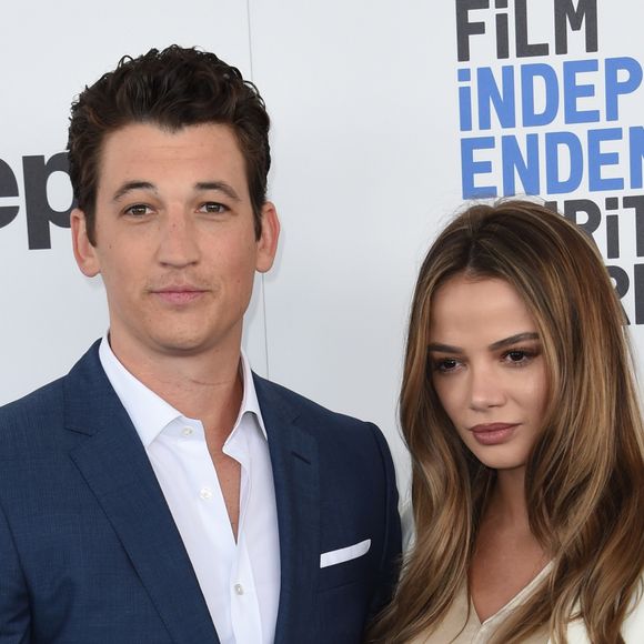 Miles Teller et sa compagne Keleigh Sperry à la soirée Film Independent Spirit Awards à Santa Monica, le 25 février 2017 © Chris Delmas/Bestimage