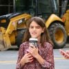 Suri Cruise avec une amie dans les rues de Manhattan. Le 31 août 2019.