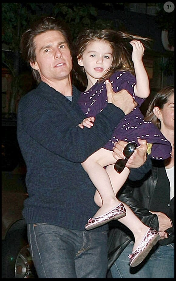 EXCLUSIF - Tom Cruise et sa fille Suri passent la soirée à Boston, le 28 septembre 2009.