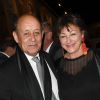 Jean-Yves Le Drian et sa femme Maria - Opéra "Tosca Puccini" à l'hôtel national des Invalides dans le cadre de l'opération "Opéra en plein air" à Paris le 4 septembre 2019.© Coadic Guirec/Bestimage