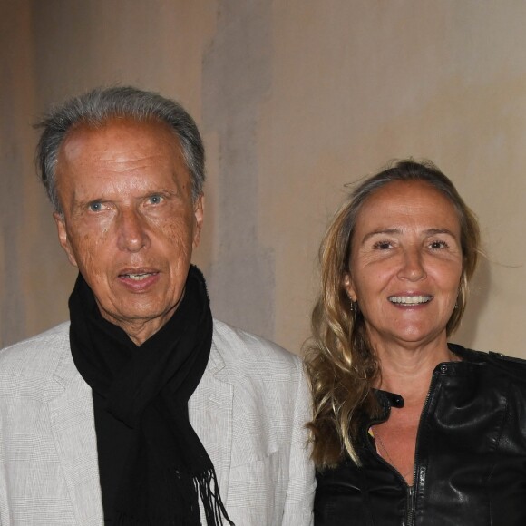 Jean-Claude Petit et Hélène Duzy - Opéra "Tosca Puccini" à l'hôtel national des Invalides dans le cadre de l'opération "Opéra en plein air" à Paris le 4 septembre 2019. © Coadic Guirec/Bestimage