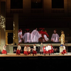 - Opéra "Tosca Puccini" à l'hôtel national des Invalides dans le cadre de l'opération "Opéra en plein air" à Paris le 4 septembre 2019. © Coadic Guirec/Bestimage