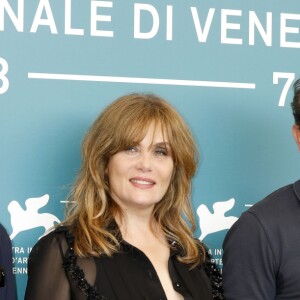 Louis Garrel, Emmanuelle Seigner et Jean Dujardin - Photocall du film "J'accuse !" lors de la 76e Mostra de Venise, le 30 août 2019.