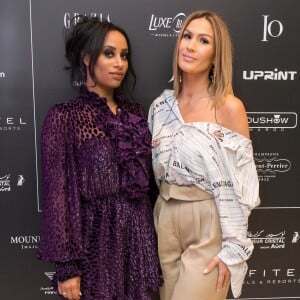 Exclusif - La chanteuse Vitaa et Demdem Djuna lors du photocall de la 14ème édition du Casa Fashion Show au Sofitel Casablanca Tour Blanche à Casablanca, Maroc, le 20 avril 2019. © Philippe Doignon/Bestimage