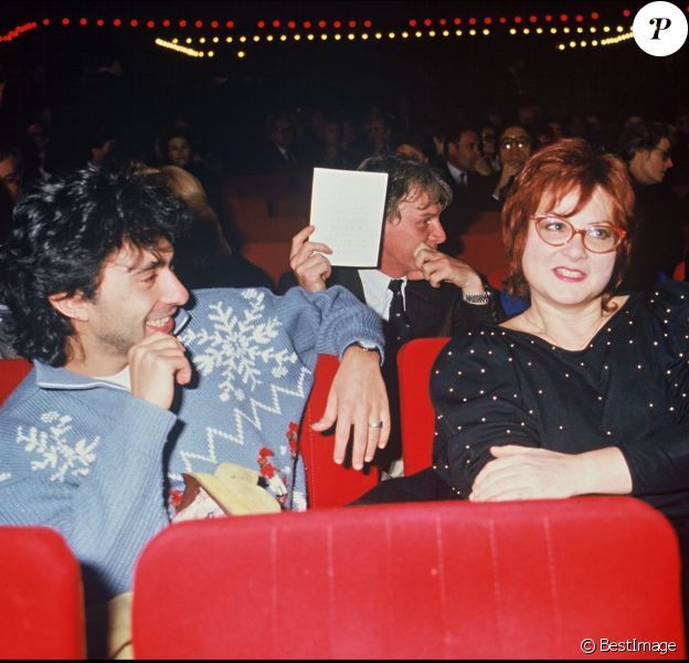ARCHIVES - Philippe Berry et Josiane Balasko au spectacle de Patrick Sébastien, le 5 février 1987.