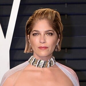 Selma Blair (dans une robe Ralph & Russo) à la soirée Vanity Fair Oscar Party à Los Angeles, le 24 février 2019