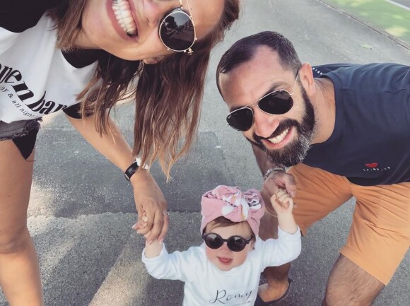 Tiffany de "Mariés au premier regard" avec Justin et leur fille Romy, sur Instagram, le 23 août 2019