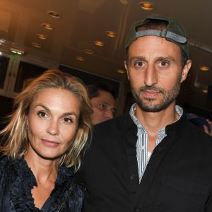 Exclusif - Arié Elmaleh et sa compagne Barbara Schulz - Première de la pièce "La Souricière" lors de la réouverture du théâtre de la Pépinière après travaux à Paris le 10 septembre 2019. © Coadic Guirec/Bestimage