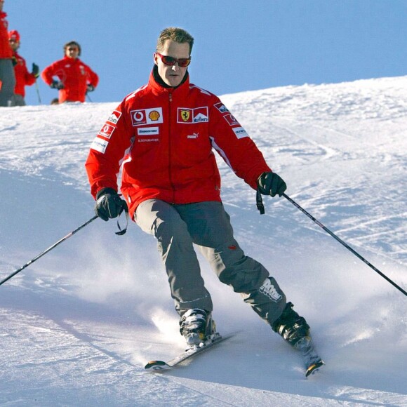 Michael Schumacher à Madonna di Campiglio, le 11 janvier 2005