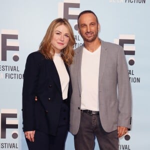 Emilie Dequenne et son mari Michel Ferracci participent à la soirée d'ouverture du premier jour de la 21ème Festival de la Fiction de La Rochelle, France, le 11 septembre 2019. © Patrick Bernard/Bestimage