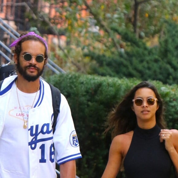 Joakim Noah et Lais Ribeiro à New York le 11 septembre 2019.