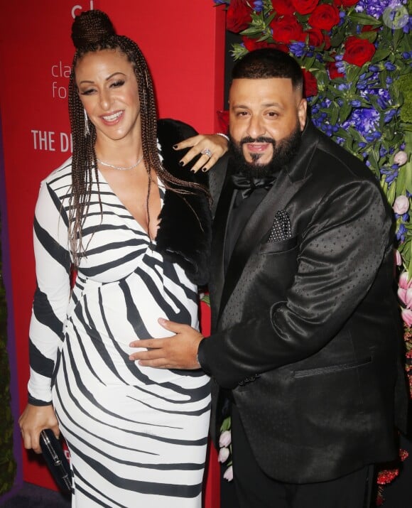 DJ Khalid et sa femme Nicole Tuck à la 5ème édition de la soirée "Rihanna Annual Diamond Ball" à New York, le 12 septembre 2019.