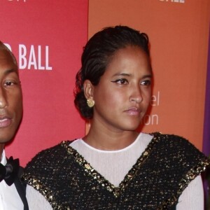 Pharrell Williams and Helen Lasichanh à la 5ème édition de la soirée "Rihanna Annual Diamond Ball" à New York, le 12 septembre 2019.