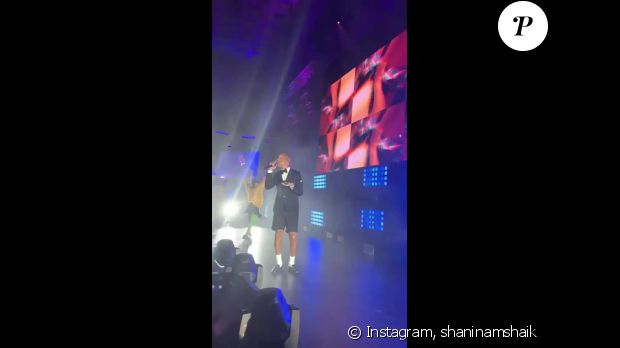 Le top Shanina Shaik dévoile un extrait du Diamond Ball de Rihanna avec Pharrell Williams, le 12 septembre 2019 sur Instagram.