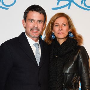 Manuel Valls et sa femme Anne Gravoin - Avant-première du film "Le Brio" au cinéma Gaumont Opéra à Paris, le 21 novembre 2017. © Coadic Guirec/Bestimage