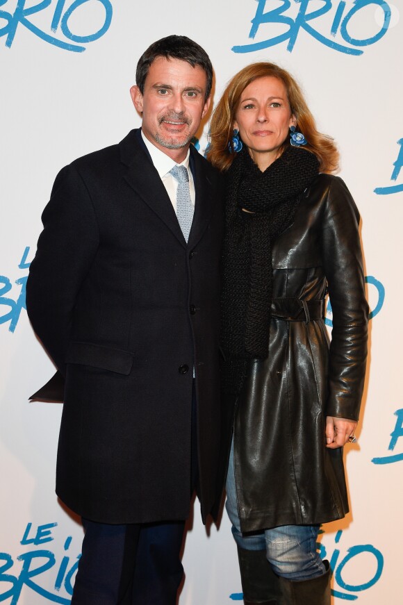 Manuel Valls et sa femme Anne Gravoin - Avant-première du film "Le Brio" au cinéma Gaumont Opéra à Paris, le 21 novembre 2017. © Coadic Guirec/Bestimage