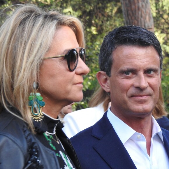 Manuel Valls et Susana Gallardo lors du Festival Jardins Pedralbes, à Barcelone, le 5 juin 2019.