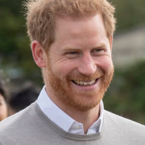 Le prince Harry, duc de Sussex, visite le lycée Lealands à Luton, le 12 septembre 2019.