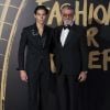 Pierce Brosnan et son fils Paris - People au défilé de mode caritatif "Fashion For Relief" au British Museum à Londres. Le 14 septembre 2019