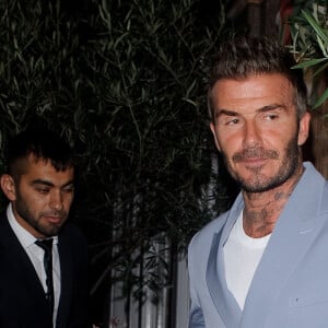 David Beckham - Les célébrités assistent au dîner du couple Beckham organisé au "Harry's Bar" lors de la Fashion week à Londres, le 15 septembre 2019.