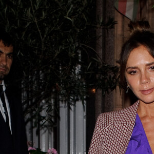 Victoria Beckham - Les célébrités assistent au dîner du couple Beckham organisé au "Harry's Bar" lors de la Fashion week à Londres, le 15 septembre 2019.